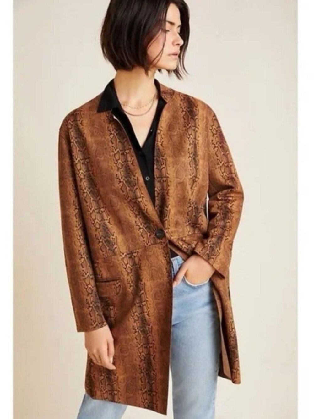 NEW! 128.00 ANTHRO'S BLANK NYC Vegan SUEDE DUSTER JACKET